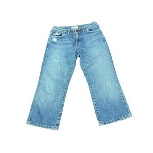 BKE Denim‎ Wendi Jeans Women's 28 Waist Crop Capri Distressed Y2K Grunge